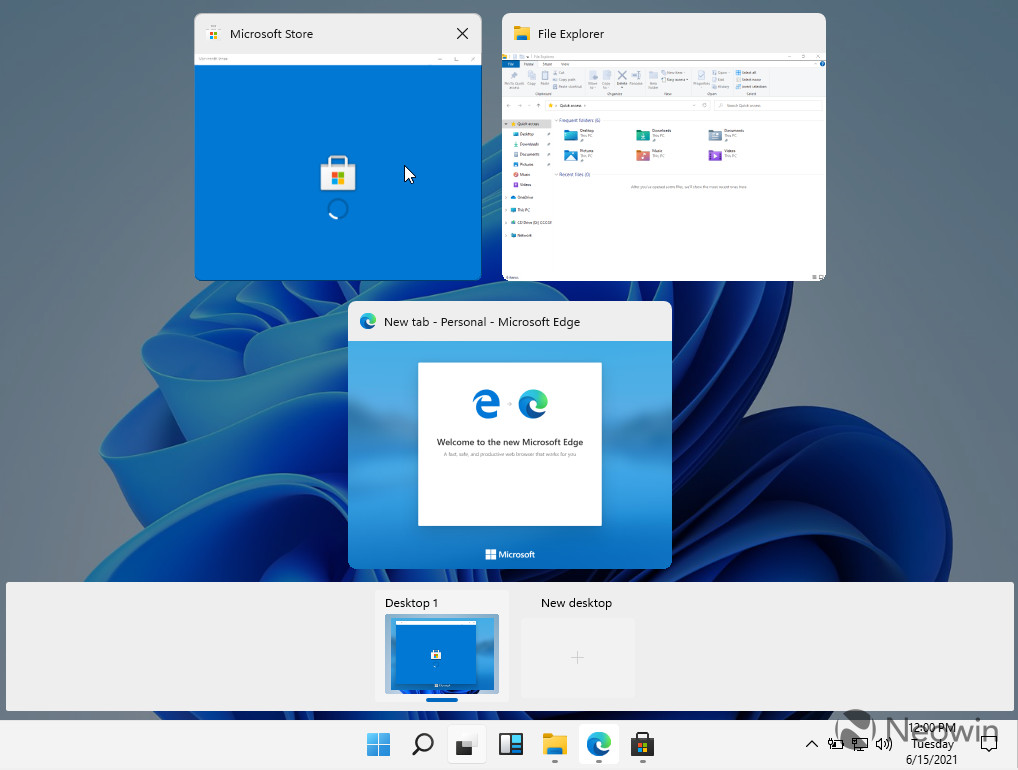 最新泄露的Windows 11 Build 21996.1 Dev版截图-OIMI